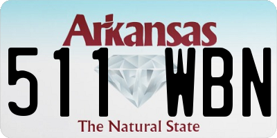 AR license plate 511WBN