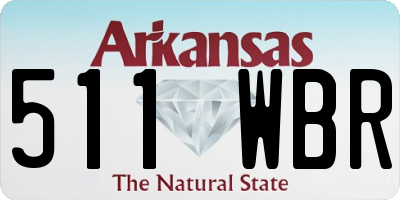 AR license plate 511WBR
