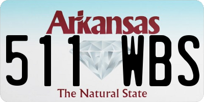 AR license plate 511WBS