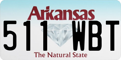 AR license plate 511WBT