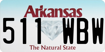 AR license plate 511WBW