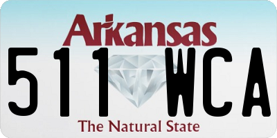 AR license plate 511WCA