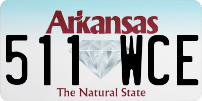 AR license plate 511WCE