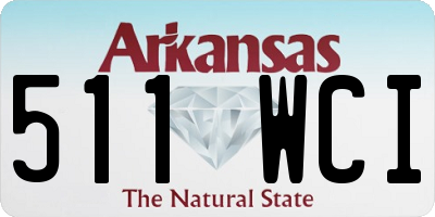 AR license plate 511WCI