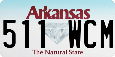 AR license plate 511WCM