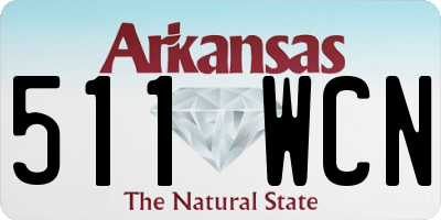 AR license plate 511WCN