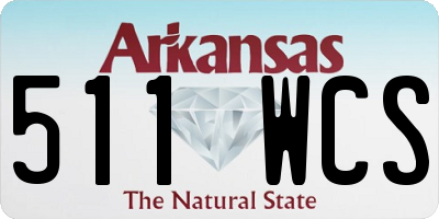 AR license plate 511WCS