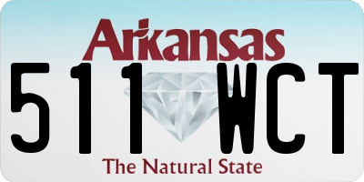 AR license plate 511WCT