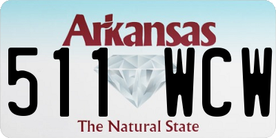 AR license plate 511WCW