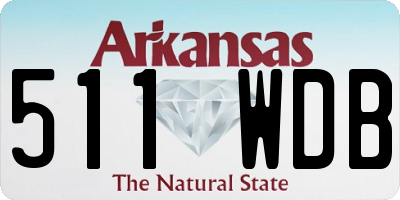 AR license plate 511WDB