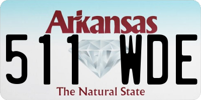 AR license plate 511WDE