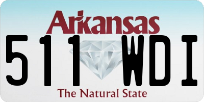 AR license plate 511WDI