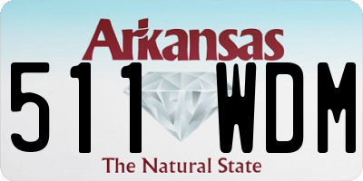 AR license plate 511WDM