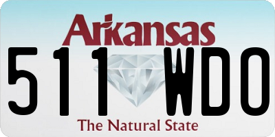 AR license plate 511WDO
