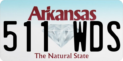 AR license plate 511WDS
