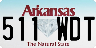 AR license plate 511WDT