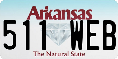 AR license plate 511WEB