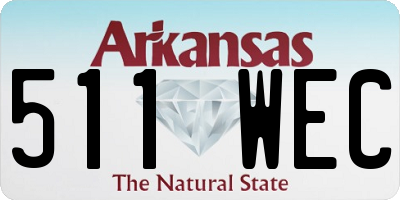 AR license plate 511WEC