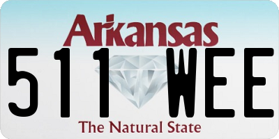 AR license plate 511WEE