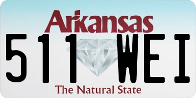 AR license plate 511WEI