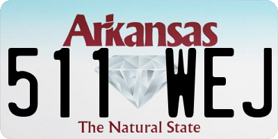 AR license plate 511WEJ