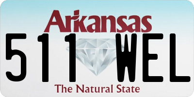 AR license plate 511WEL