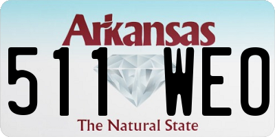 AR license plate 511WEO