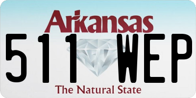 AR license plate 511WEP