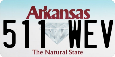 AR license plate 511WEV