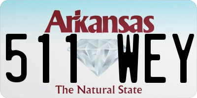AR license plate 511WEY