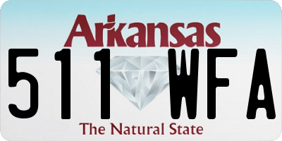 AR license plate 511WFA
