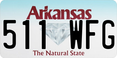 AR license plate 511WFG