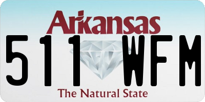 AR license plate 511WFM