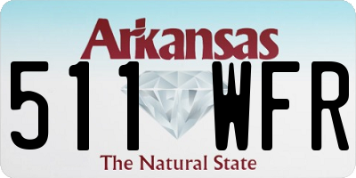 AR license plate 511WFR