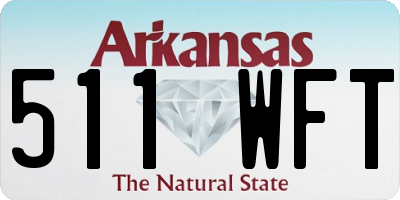 AR license plate 511WFT