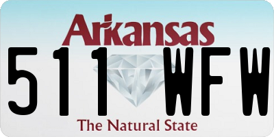 AR license plate 511WFW
