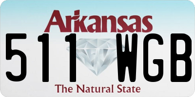 AR license plate 511WGB