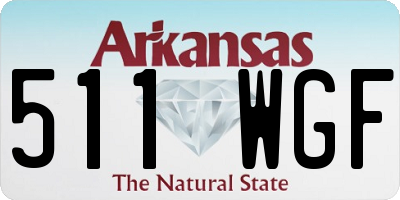 AR license plate 511WGF