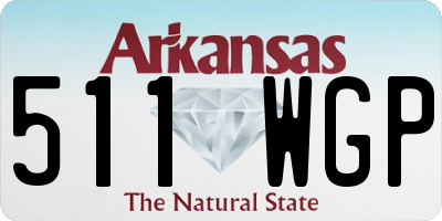 AR license plate 511WGP