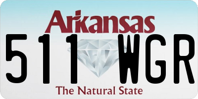 AR license plate 511WGR