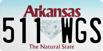 AR license plate 511WGS