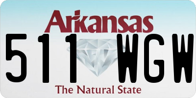 AR license plate 511WGW