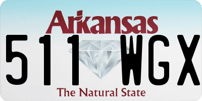 AR license plate 511WGX