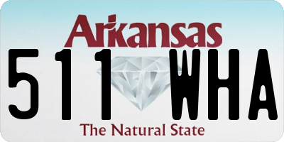 AR license plate 511WHA