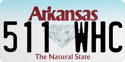 AR license plate 511WHC