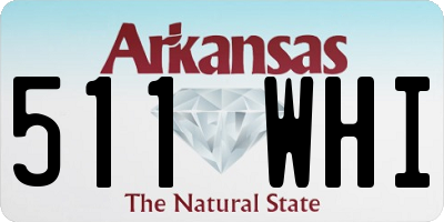 AR license plate 511WHI
