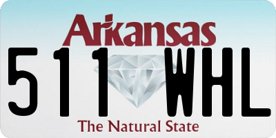 AR license plate 511WHL