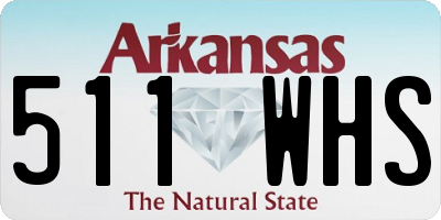 AR license plate 511WHS