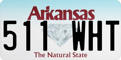 AR license plate 511WHT