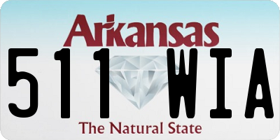 AR license plate 511WIA